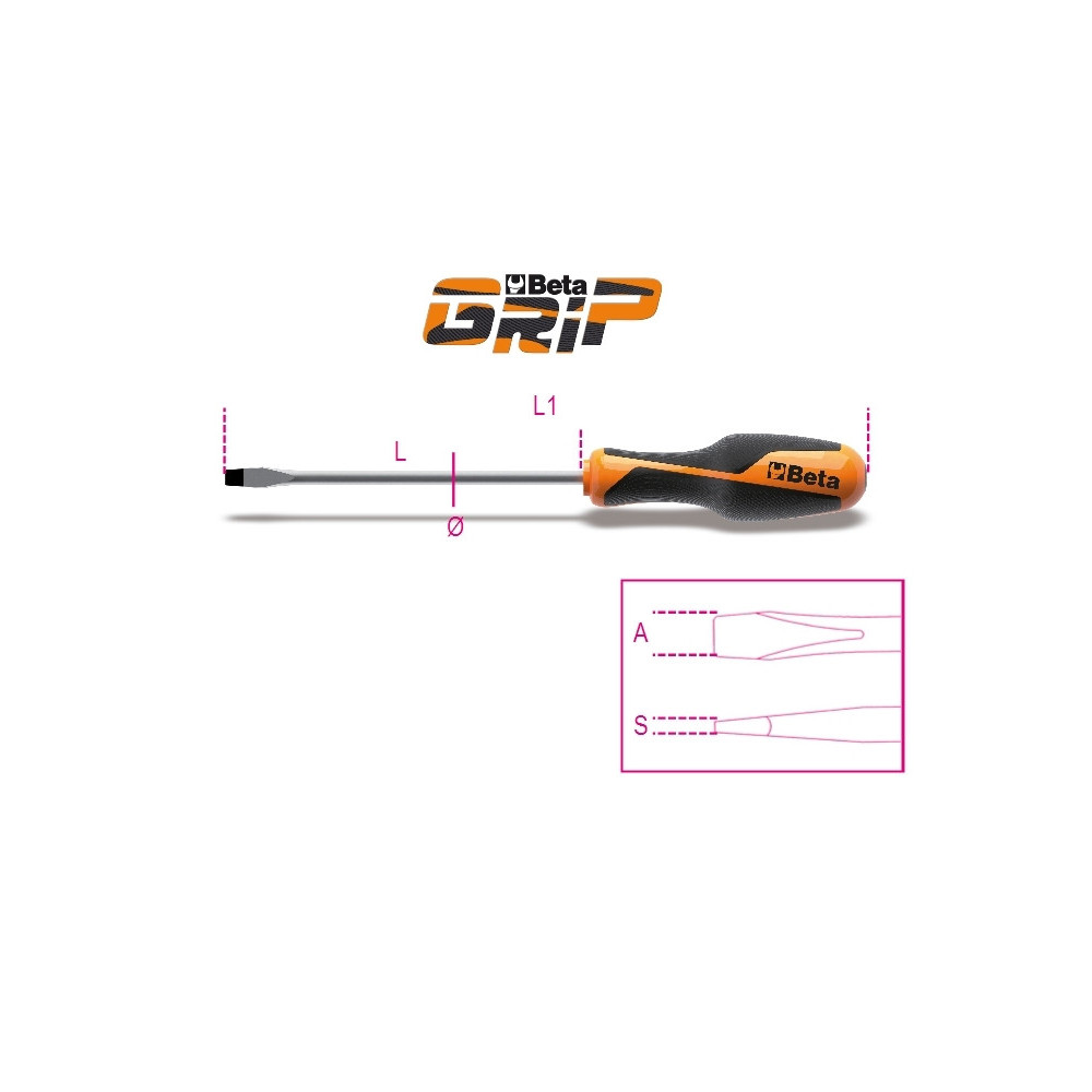 Tournevis plat BETA 5,5x100mm