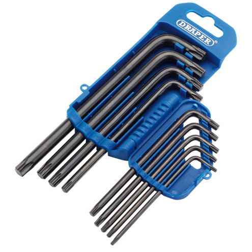 Jeu de 9 clés mâles DRAPER Torx® longues