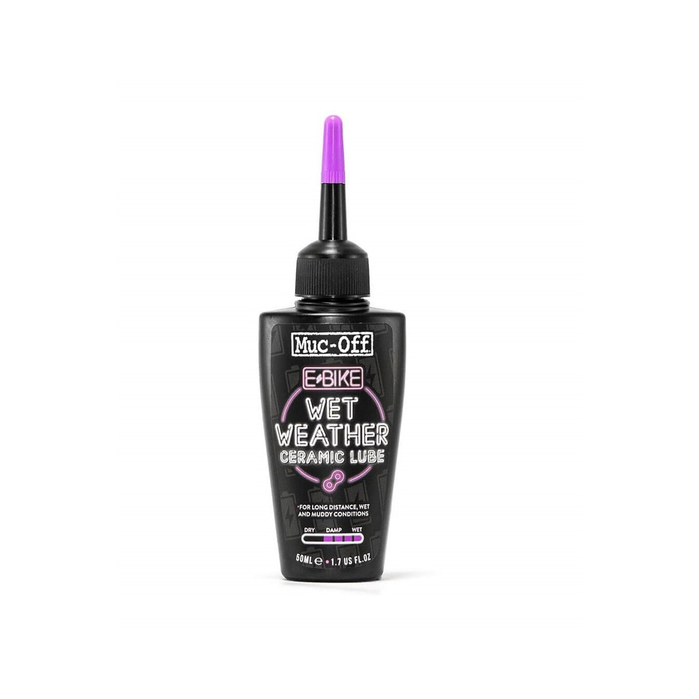 Lubrifiant chaîne conditions mouillées MUC-OFF eBIKE - 50ml