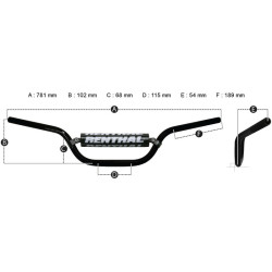 Guidon RENTHAL Fatbar 745 Enduro