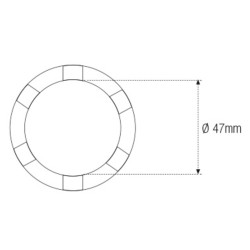 Douille à créneaux JMP Ø47mm 3/8''