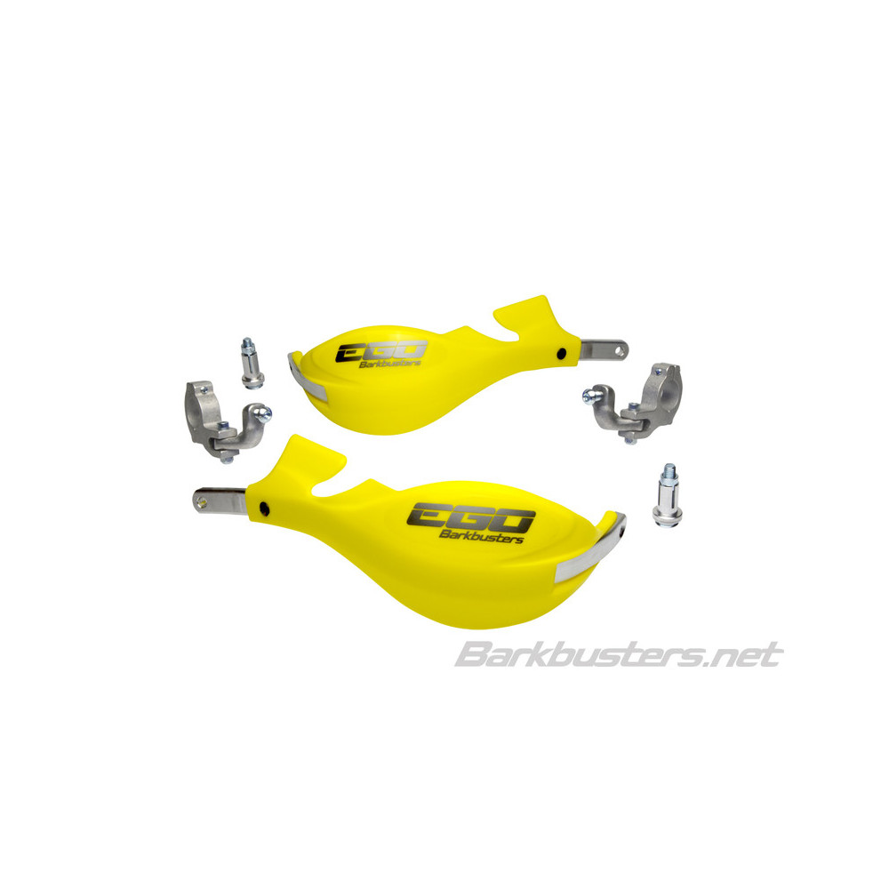 Kit protège-mains BARKBUSTERS Ego montage 2 points guidon Ø28,6mm jaune BARKBUSTERS 1 - AVSmoto Racing Parts 