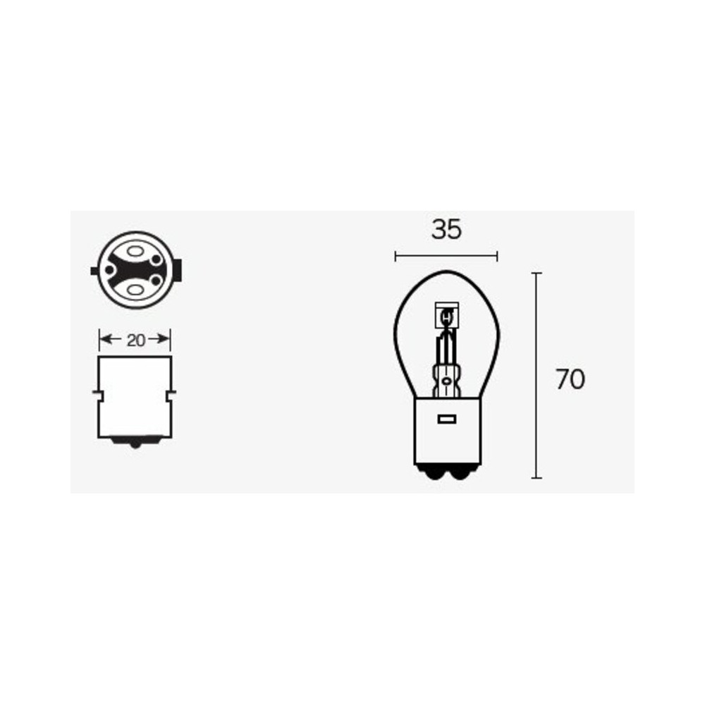 Ampoule TECNIUM S1 12V 25/25W - x10