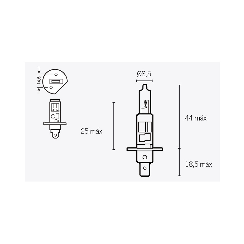 Ampoule V PARTS H1 12V 55W