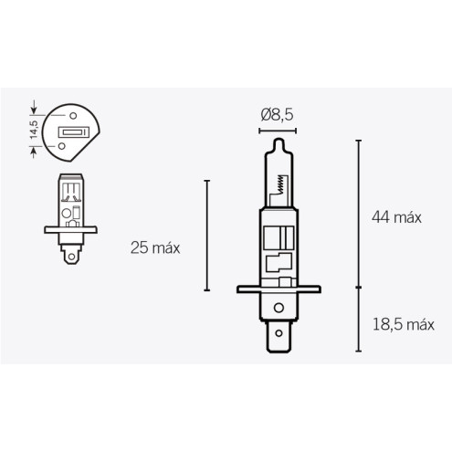 Ampoule V PARTS H1 12V 55W