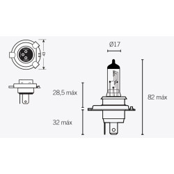 Ampoule V PARTS H4 12V 60/55W