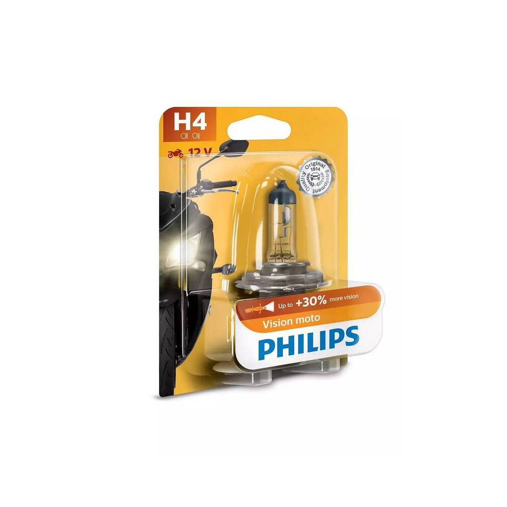 Ampoule PHILIPS H4 Vision Moto 12V/60/55W - x1