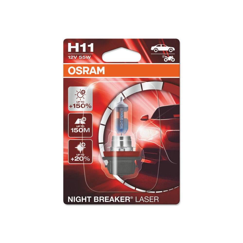 Ampoule OSRAM Night Breaker Laser H11 12V/55W - X1