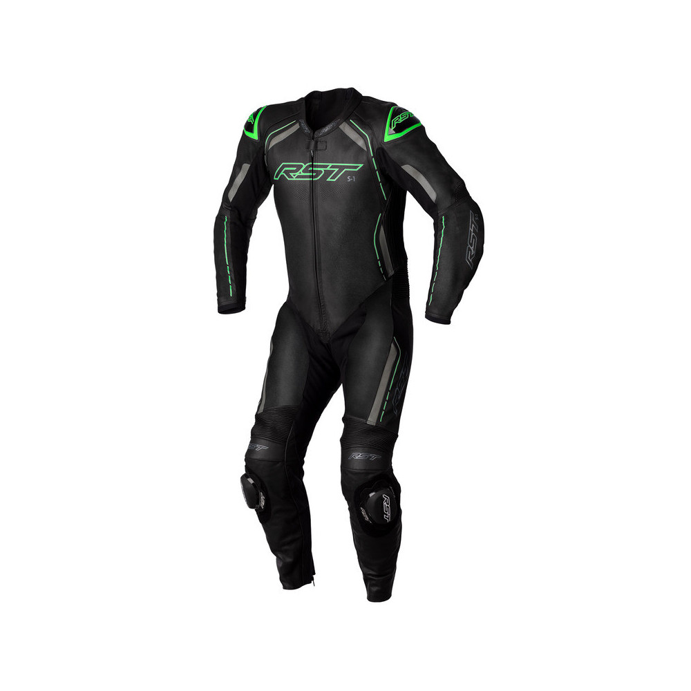 Combinaison RST S1 CE cuir - noir/gris/vert fluo taille XXL