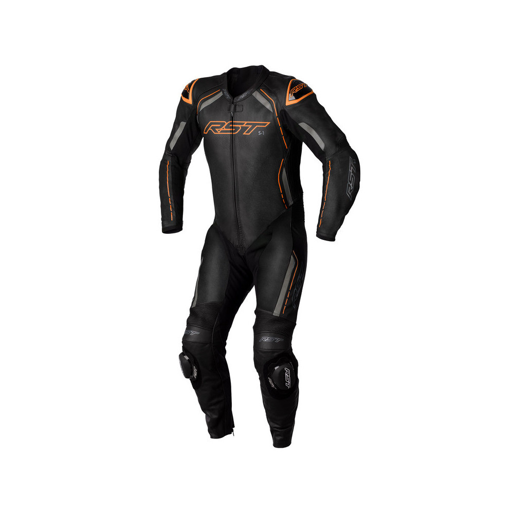 Combinaison RST S1 CE cuir - noir/gris/orange fluo taille XXL