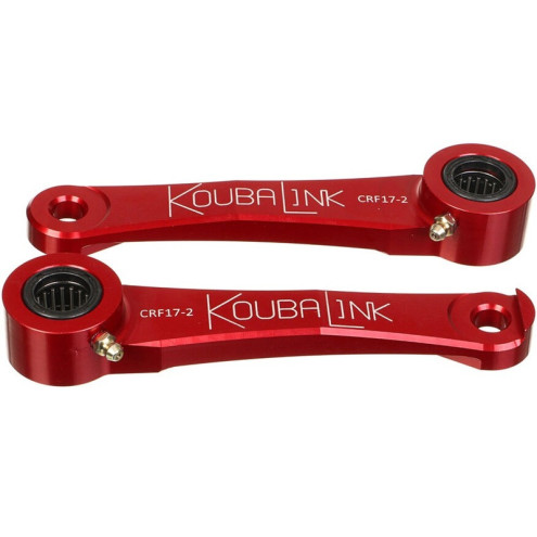 Kit de rabaissement de selle KOUBALINK (31.8 - 38.1 mm) rouge - Honda