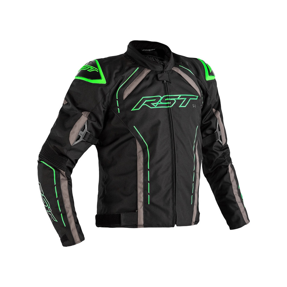 Veste RST S-1 textile noir/gris/vert fluo taille L