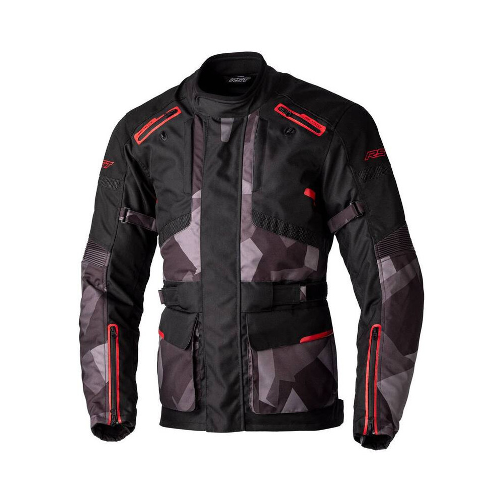 Veste RST Endurance CE textile - noir/camo/rouge taille 5XL