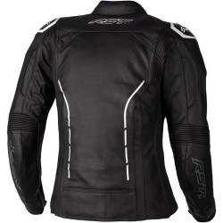 Veste femme RST S1 CE cuir - noir/blanc taille L