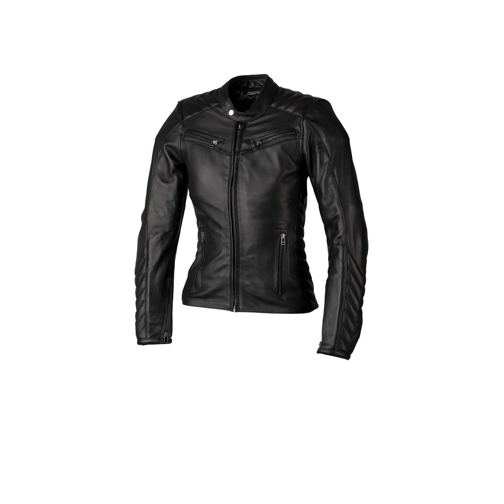 Veste femme RST Roadster 3 CE cuir - noir taille S