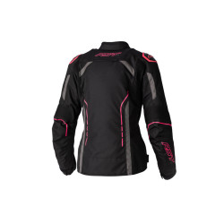 Veste femme RST S1 CE textile - noir/rose fluo taille S