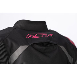 Veste femme RST S1 CE textile - noir/rose fluo taille S