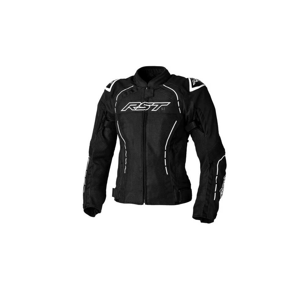 Veste femme RST S1 Mesh CE textile - noir/blanc taille XS