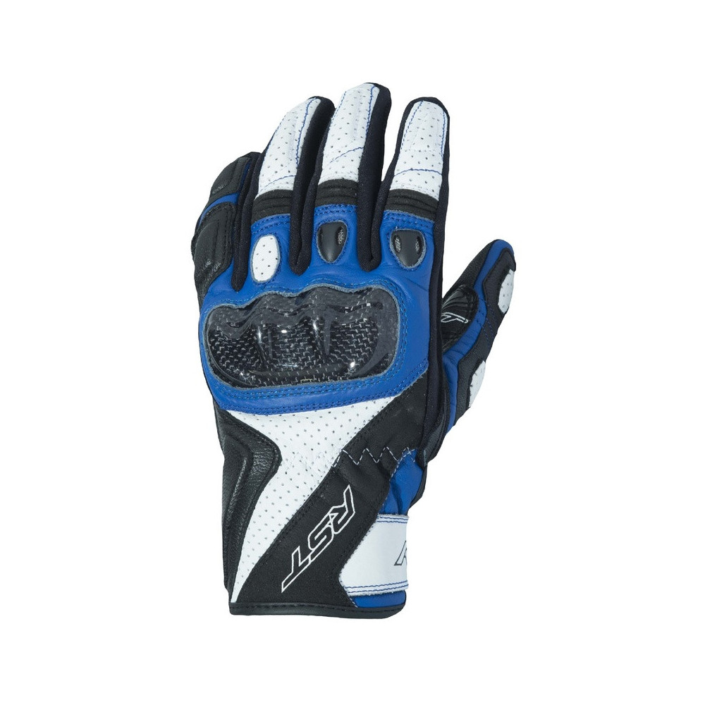 Gants RST Stunt III CE cuir/textile - bleu taille S/08