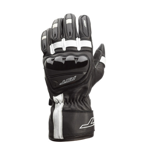 Gants RST Pilot CE cuir - noir/blanc taille S