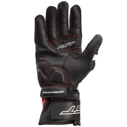 Gants RST Pilot CE cuir - noir/rouge/blanc taille 2XL