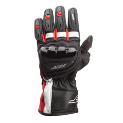 Gants RST Pilot CE cuir - noir/rouge/blanc taille 2XL