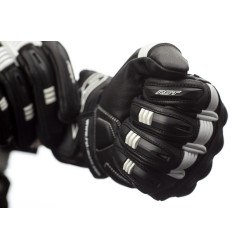 Gants RST Pilot CE cuir - noir/blanc taille XL