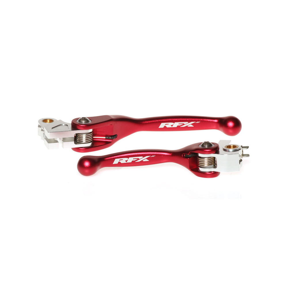 Ensemble de leviers flexibles forgés RFX Race (Rouge)- Honda CRF250/450