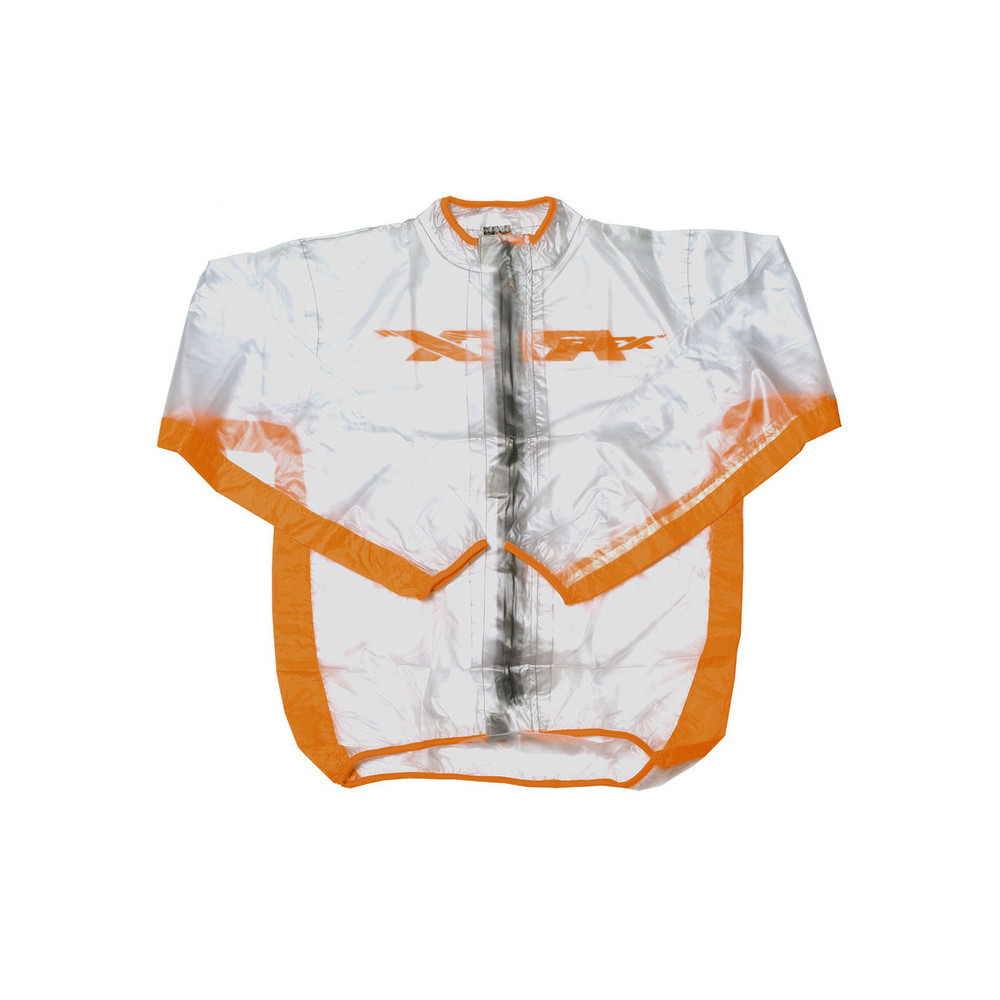 Veste de pluie RFX sport (Transparent/Orange) - taille enfant L (10-12 ans)