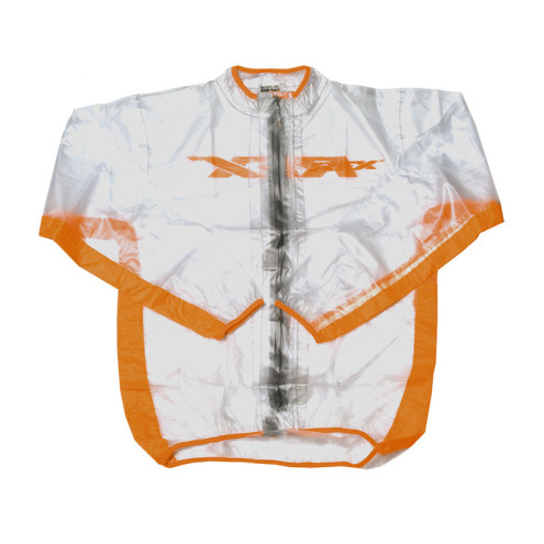 Veste de pluie RFX sport (Transparent/Orange) - taille enfant L (10-12 ans)