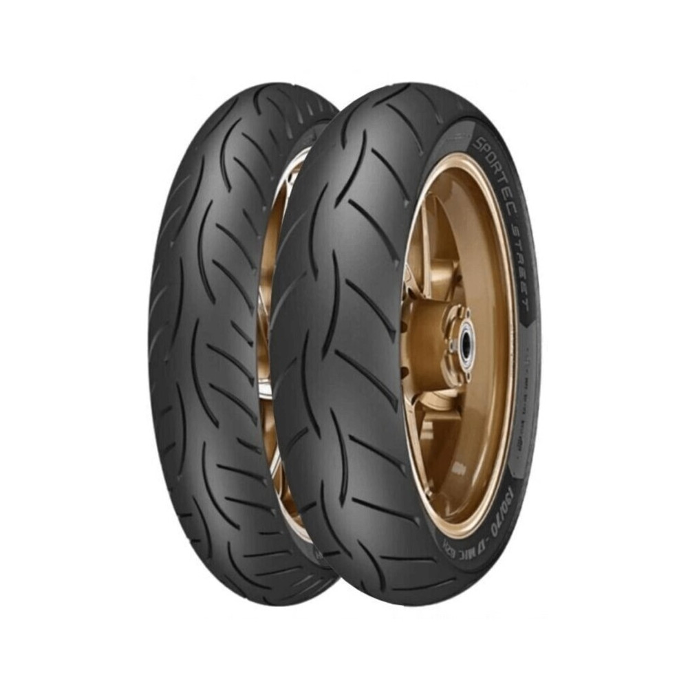 Pneu METZELER SPORTEC STREET 2 REINF (F/R) 80/80-14 M/C 43S TL