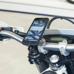 Pack complet SP-CONNECT Moto Bundle fixé sur guidon iPhone 12 Pro Max SP CONNECT 2 - AVSmoto Racing Parts 