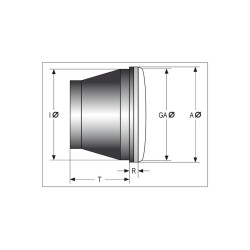 Insert de phare SHIN YO H4 en verre gaufré, 7 pouces - Ø177mm