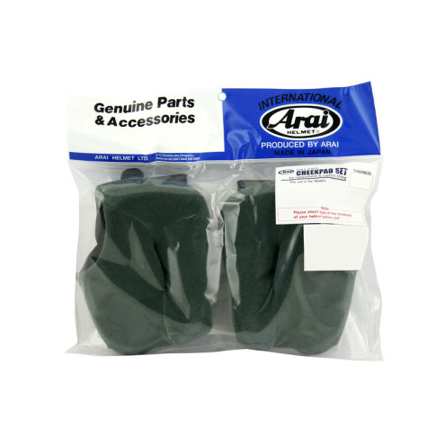 Mousses de joues ARAI Dry-Cool FCS 30mm (épaisseur standard XS) pour casques Rebel/Chaser-V/Chaser-V PRO