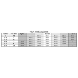 Mousses de joues ARAI 15mm (épaisseur standard XXL) pour casque Tour-X 4