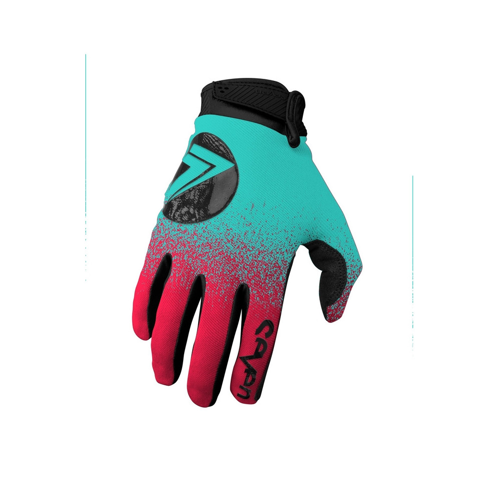 Gants SEVEN Annex 7 DOT - rouge fluo/bleu