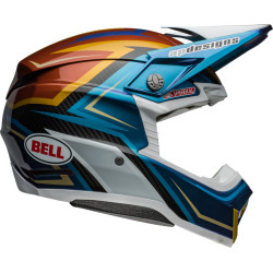 Casque BELL Moto-10 Spherical - Tomac Replica 24 Gloss White/Gold BELL 2 - AVSmoto Racing Parts 