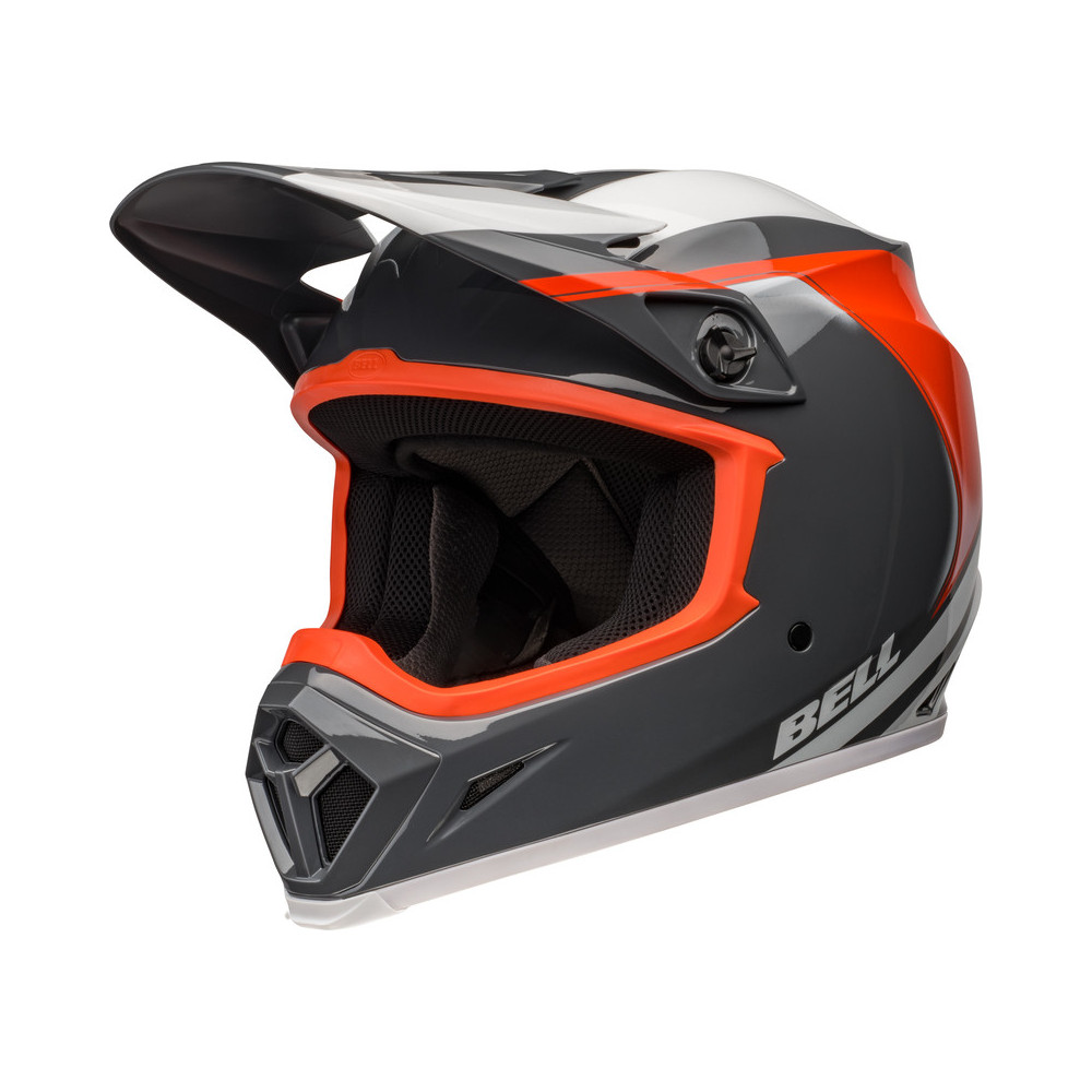 Casque BELL MX-9 Mips - Dart Gloss Charcoal/Orange