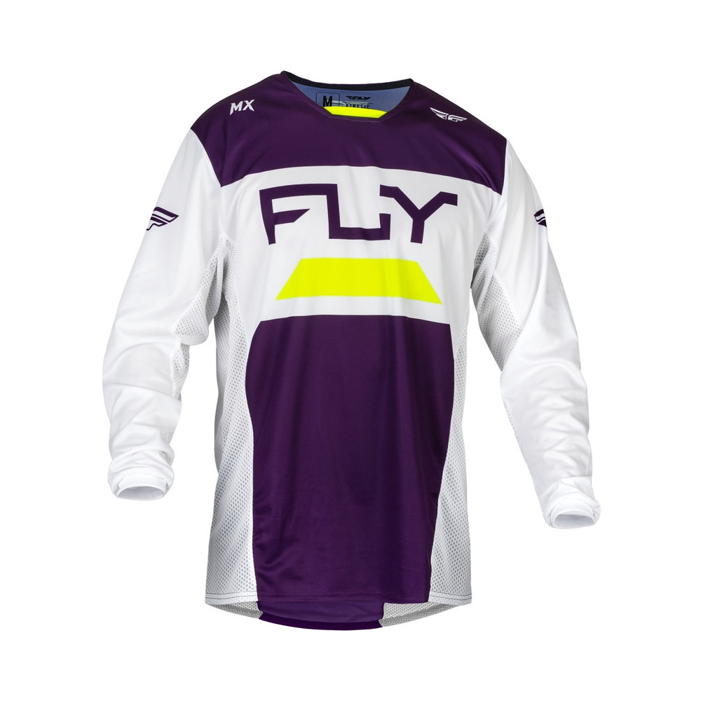 Maillot FLY RACING Kinetic Reload - Deep Purple/blanc/Hi-Vis