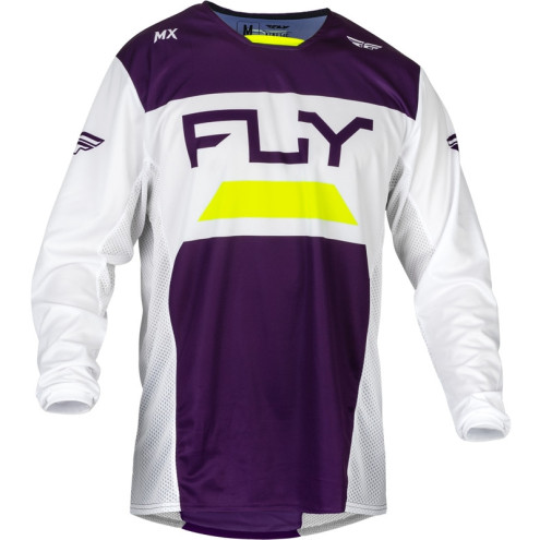 Maillot FLY RACING Kinetic Reload - Deep Purple/blanc/Hi-Vis