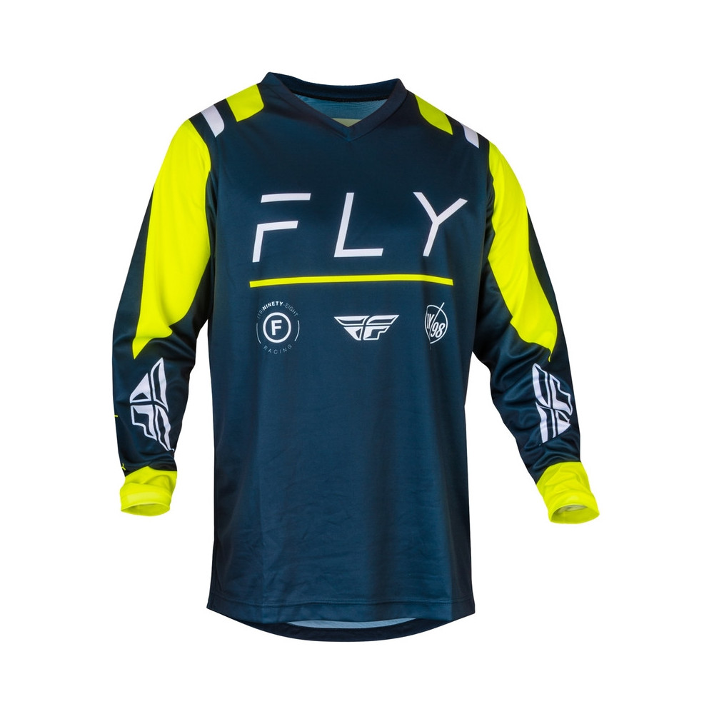 Maillot FLY RACING F-16 - Navy/Hi-Vis/blanc