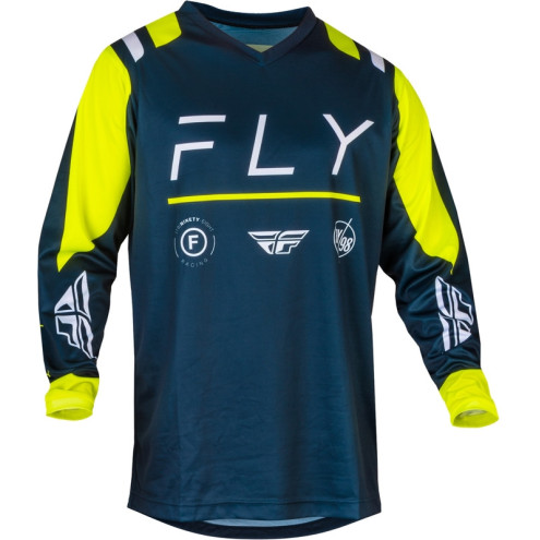 Maillot FLY RACING F-16 - Navy/Hi-Vis/blanc