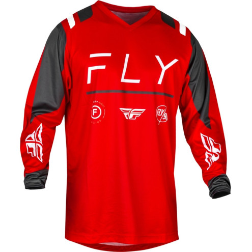 Maillot FLY RACING F-16 - rouge/anthracite/blanc