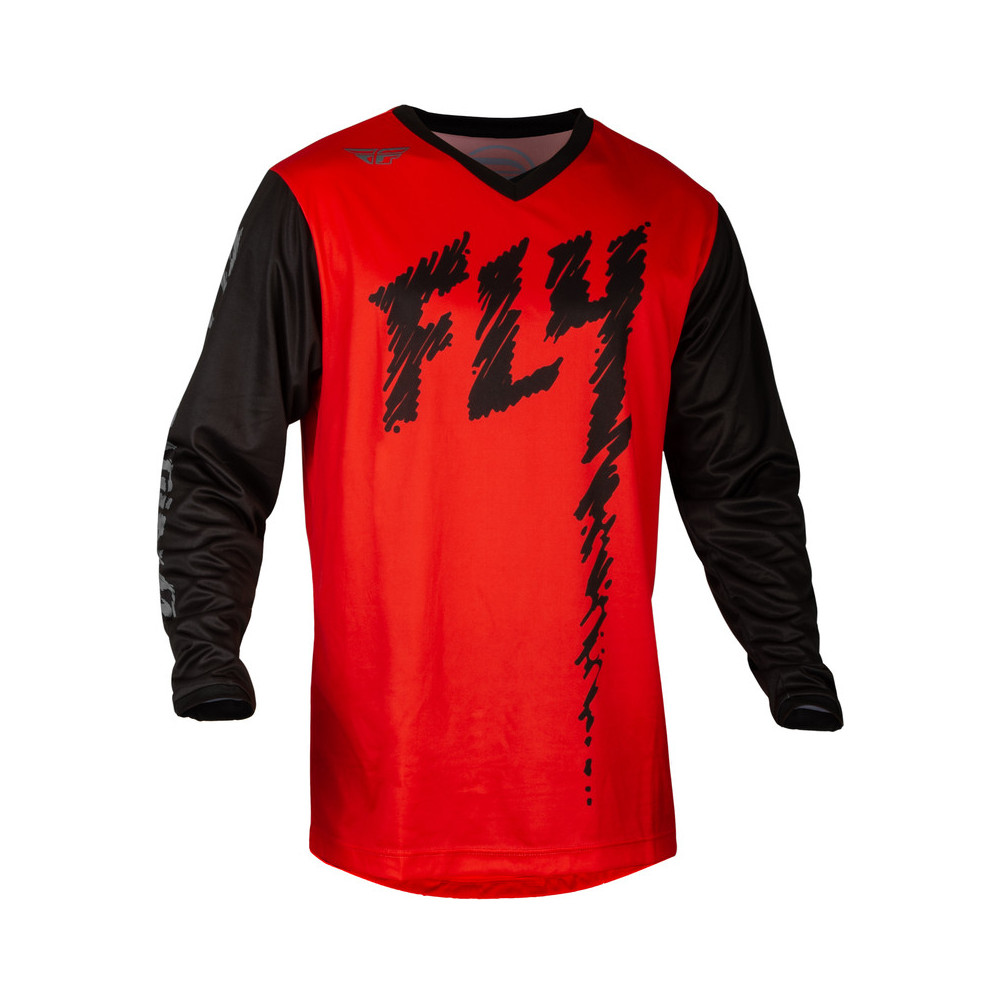 Maillot enfant FLY RACING F-16 - rouge/noir/gris