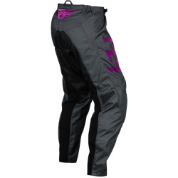 Pantalon enfant FLY RACING F-16 - gris/anthracite/rose