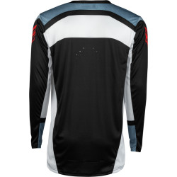 Maillot FLY RACING Lite - noir/blanc/Denim Grey