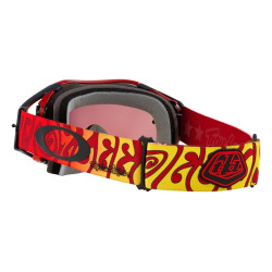 Masque OAKLEY Airbrake MX - TLD Trippy Red écran Prizm MX Torch