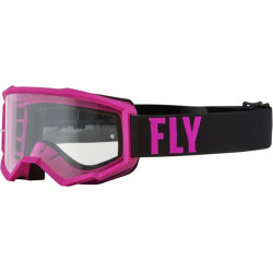 Masque FLY RACING Focus Rose/noir - écran clair