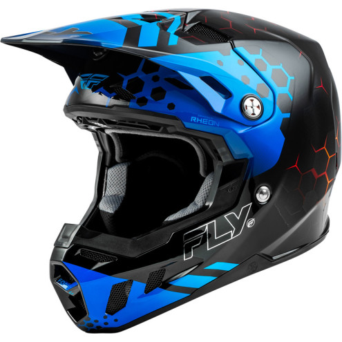 Casque FLY RACING Formula CC Tektonic - noir/bleu/rouge