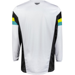 Maillot FLY RACING Kinetic Prix - blanc/noir/Hi-Vis